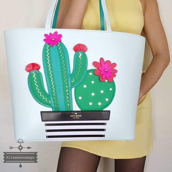 Kate spade cactus little lens new horizons tote - Picture 2 of 8
